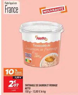 Netto Netto tartinable de saumon et fromage offre
