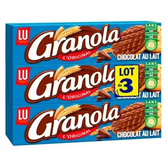 Carrefour Market Lu biscuit granola lot de 3 offre
