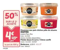 Promocash Houmous aux pois chiches pâte de sésame offre
