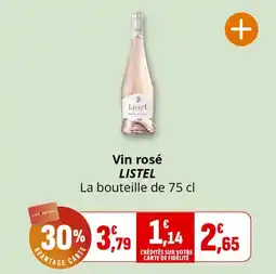 Coccinelle Supermarché Vin rosé listel offre
