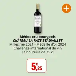 Coccinelle Supermarché Médoc cru bourgeois château la raze beauvallet offre