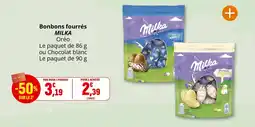 Coccinelle Supermarché Bonbons fourrés milka offre