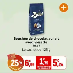 Coccinelle Supermarché Bouchée de chocolat au lait avec noisette baci offre