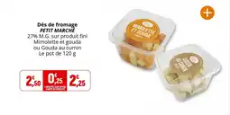 Coccinelle Supermarché Dés de fromage petit marché offre