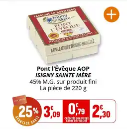 Coccinelle Supermarché Pont l'évêque aop isigny sainte mère offre