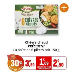 Coccinelle Supermarché Chèvre chaud président offre