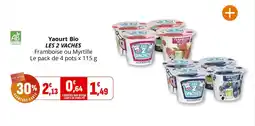 Coccinelle Supermarché Yaourt bio les 2 vaches offre