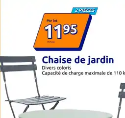 Action Chaise de jardin offre