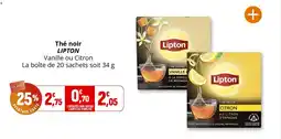 Coccinelle Supermarché Thé noir lipton offre