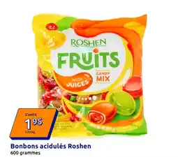 Action ROSHEN Bonbons acidulés offre