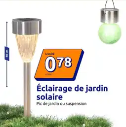 Action Éclairage de jardin solaire offre