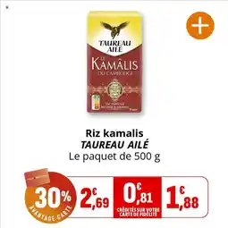 Coccinelle Supermarché Riz kamalis taureau ailé offre