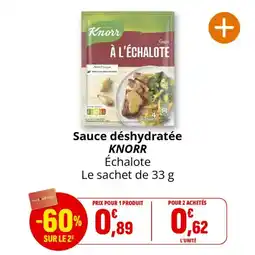 Coccinelle Supermarché Sauce déshydratée knorr offre