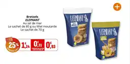 Coccinelle Supermarché Bretzels elephant offre