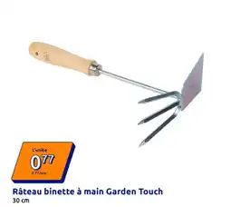 Action Râteau binette à main Garden Touch offre