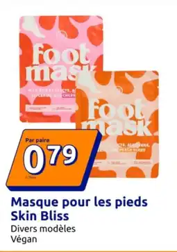 Action SKIN BLISS Masque pour les pieds offre