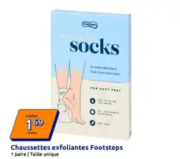Action Chaussettes exfoliantes Footsteps offre