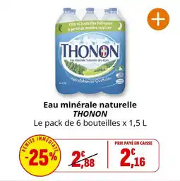 Coccinelle Supermarché Eau minérale naturelle thonon offre