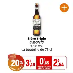 Coccinelle Supermarché Bière triple 3 monts offre