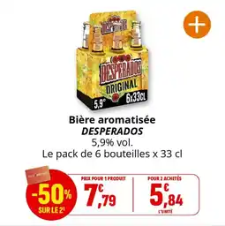 Coccinelle Supermarché Bière aromatisée desperados offre
