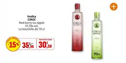 Coccinelle Supermarché Vodka ciroc offre