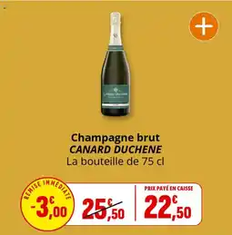 Coccinelle Supermarché Champagne brut canard duchene offre
