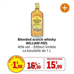 Coccinelle Supermarché Blended scotch whisky william peel offre