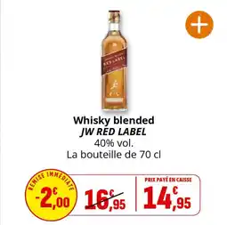 Coccinelle Supermarché Whisky blended jw red label offre