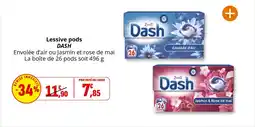 Coccinelle Supermarché Lessive pods dash offre