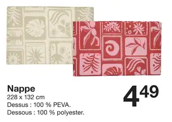 Zeeman Nappe offre