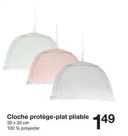 Zeeman Cloche protège-plat pliable offre