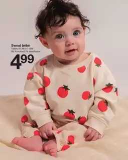 Zeeman Sweat bébé offre