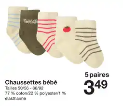 Zeeman Chaussettes bébé offre