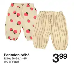 Zeeman Pantalon bébé offre