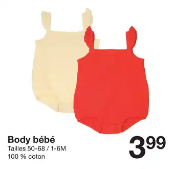 Zeeman Body bébé offre