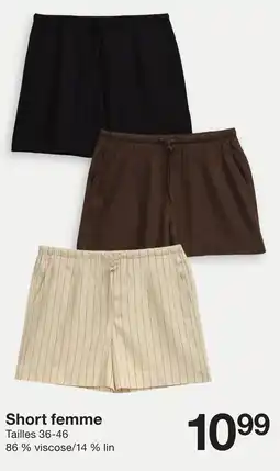 Zeeman Short femme offre