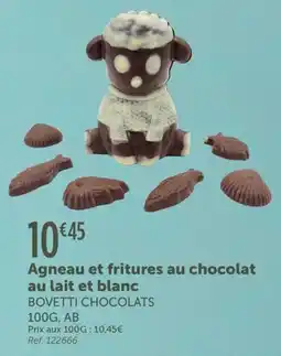 L'Eau Vive Agneau et fritures au chocolat au lait et blanc bovetti chocolats offre
