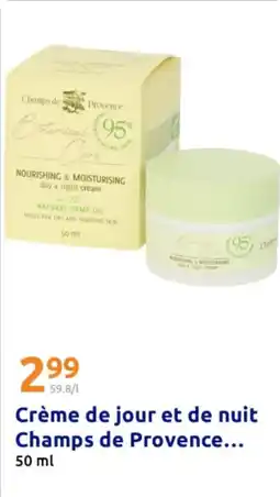 Action Crème de jour et de nuit Champs de Provence... offre