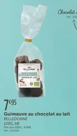 L'Eau Vive Guimauve au chocolat au lait belledonne offre