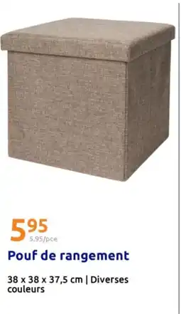 Action Pouf de rangement offre