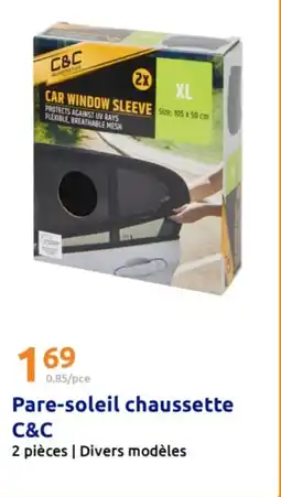 Action C&C Pare-soleil chaussette offre