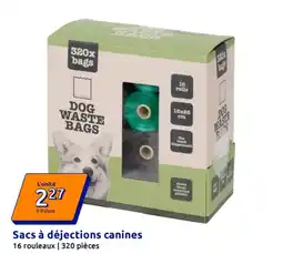Action Sacs à déjections canines offre
