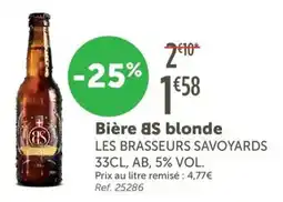 L'Eau Vive Bière яs blonde les brasseurs savoyards offre