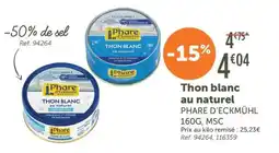 L'Eau Vive Thon blanc au naturel phare d'eckmühl offre