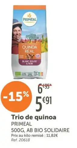 L'Eau Vive Trio de quinoa primeal offre
