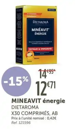 L'Eau Vive Mineavit énergie dietaroma offre