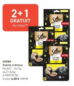 Tom&Co Sheba snacks crémeux offre