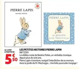 Auchan Les petites histoires pierre lapin offre
