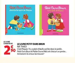 Auchan Le livre petit ours brun offre