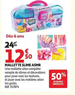 Auchan Mallette slime asmr offre